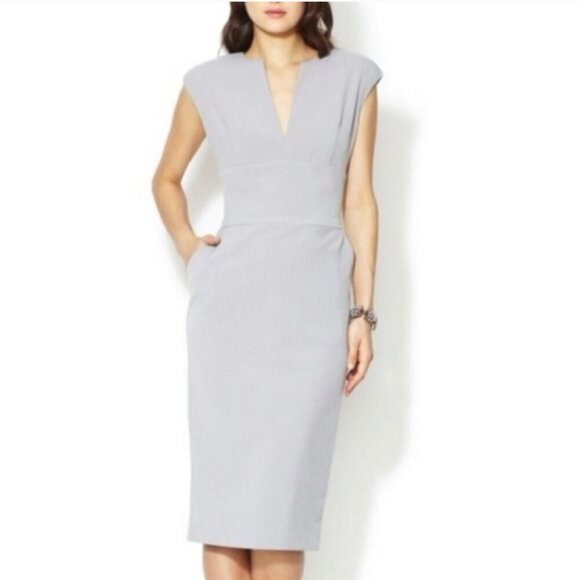 Winser London Miracle Sheath Dress Stretch Jersey Classic Elegant Women Size 8 - Picture 11 of 11